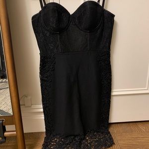 GUESS Black Bustier Dress